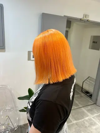 ミディアム カラー ✅ケアブリーチ✅ トヨオカ ノブヒデのヘアスタイル