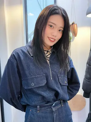 セミロング 田川 華奈のヘアスタイル