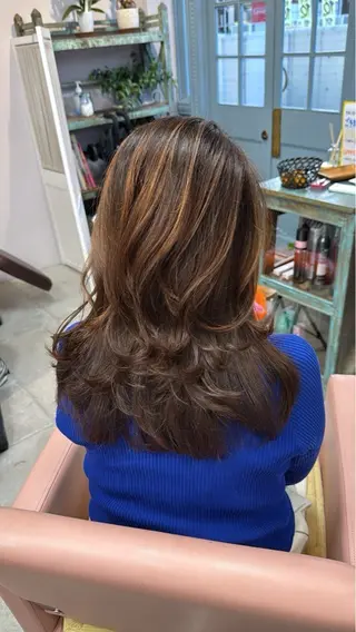 ロング カラー ヘアアレンジ Yoshida Yukoのヘアスタイル