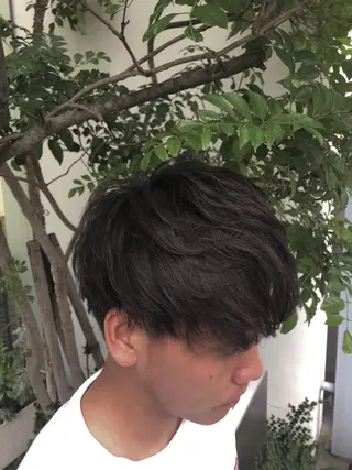 メンズ 本山　くせ毛のカット 尾島光季のヘアスタイル