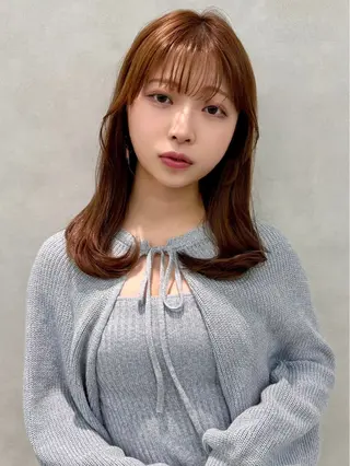 ロング カラー 韓国ヘア🇰🇷透明 感カラー/yui💞のヘアスタイル