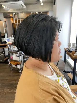 ショート カラー ヘアアレンジ ナカジ🌸ロブ/ボブ /前髪🌸のヘアスタイル