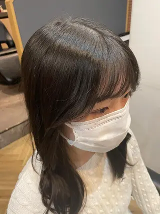 ロング 鎌取/透明感カラー /ボブ/顔まわりのヘアスタイル
