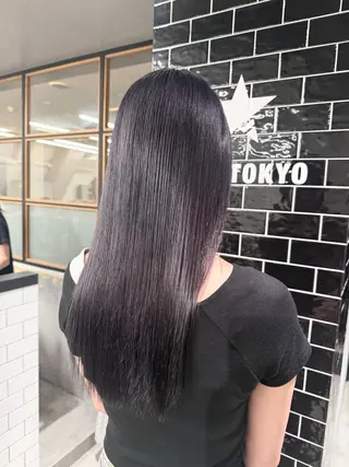 セミロング カラー ハイトーン/髪質改善 🦋KASUGA🖤のヘアスタイル