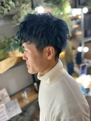 ショート カラー メンズ 溜 一太のヘアスタイル