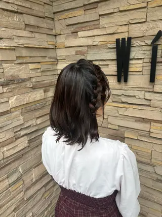 ミディアム ヘアアレンジ 武内 莉子☆*:.。のヘアスタイル