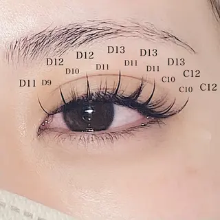 マツエク・マツパ Veil chihiroのマツエク・マツパデザイン