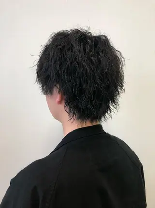 ショート カラー パーマ ヘアアレンジ メンズ ❣️倉敷❣️美髪 カラー能登一成のヘアスタイル