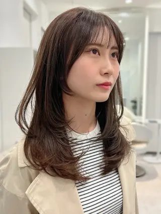 ミディアム 最高の似合わせ🪽 韓国っぽ🇰🇷後藤のヘアスタイル