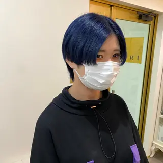 ショート 推しカラー🌙 RIHOのヘアスタイル