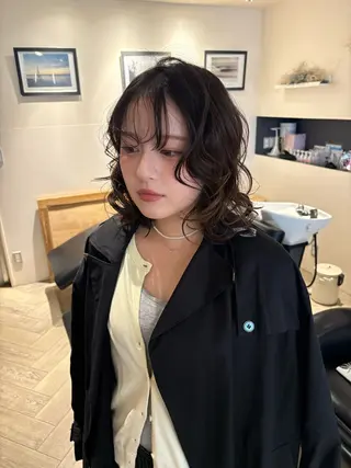 ミディアム ヘアアレンジ 透明感カラー 🧚‍♂️さえのヘアスタイル