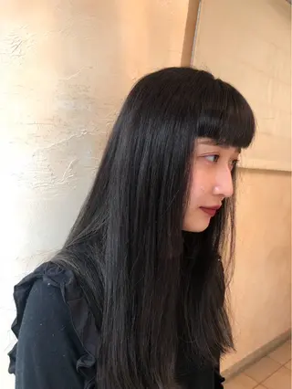 ロング ✂︎hiroカットと 縮毛矯正とカラー✂︎のヘアスタイル
