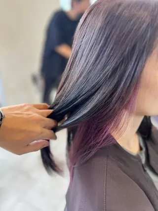 セミロング EARTH大宮宮原店所属・トウブ マサヤスのヘアスタイル