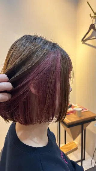 カラー HARUKI  MINATO Japan広島紙屋町店所属・hmj紙屋町店 脊戸智志のヘアスタイル