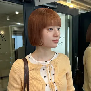 ショート カラー ✨うる艶/ブリーチ✨ 𝓡𝒖𝓷𝐚💋のヘアスタイル