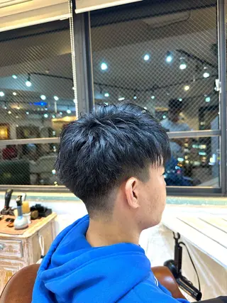 メンズ スパイキー/ ピンパーマ/緑川雄也のヘアスタイル