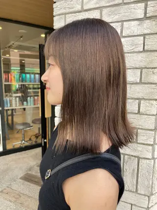 ミディアム カラー カラー/レイヤー/ 髪質改善/PAAQのヘアスタイル