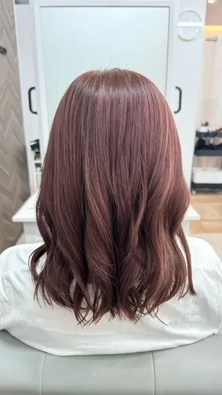 セミロング カラー 武田 つぐみのヘアスタイル