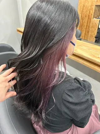 ロング N/デザインカラー 🌿ナギのヘアスタイル