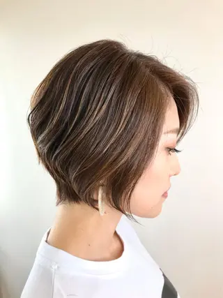 ショート カラー Lien 深井店のヘアスタイル
