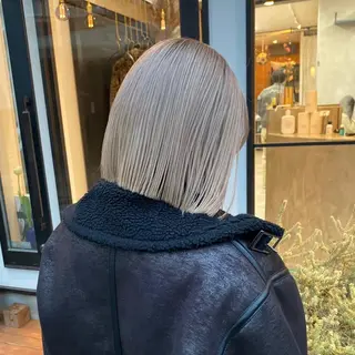 ミディアム カラー 藤山大地/髪質改善 /透明感/ブリーチのヘアスタイル