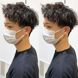パーマ メンズ 細沼 葵のヘアスタイル