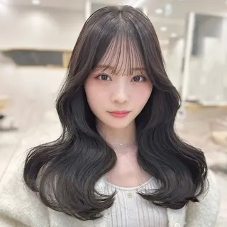 ロング 韓国顔まわり/前髪 /レイヤー/いつきのヘアスタイル