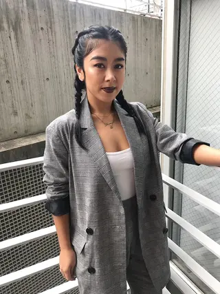 セミロング ヘアアレンジ レイヤーカット/艶髪 🎀笠原 優花🎀のヘアスタイル