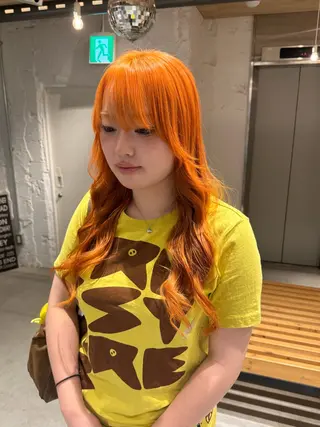 ロング 🌶推しカラー RINA🌶´-のヘアスタイル