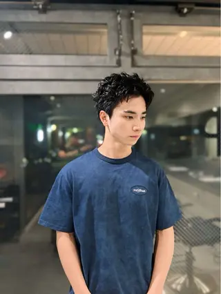 ショート メンズ 🔱波巻きパーマ🔱 しゅうとのヘアスタイル