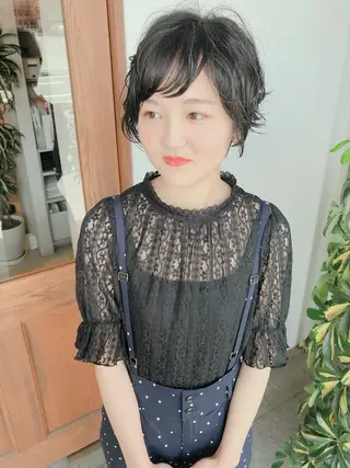 ショート カラー ヘアアレンジ ture by glad所属・ture by gladのヘアスタイル