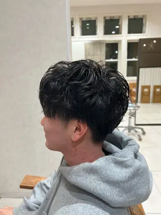 メンズ レディースショート/ メンズパーマ/足立のヘアスタイル