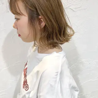 ミディアム 圧倒的透明感カラー nana🦕のヘアスタイル
