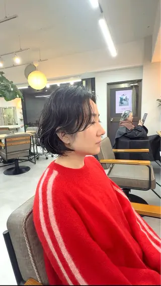 ショート パーマ パーマ＊ 顔まわり似合わせのヘアスタイル