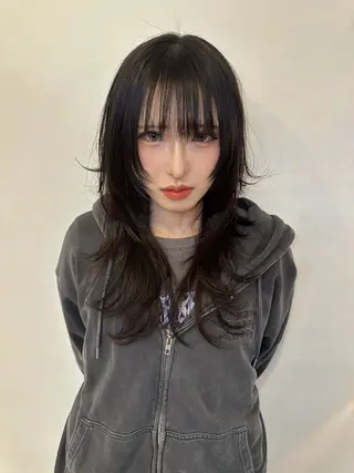 ロング 【ロングウルフカット 姫カット】伊藤裕哉のヘアスタイル