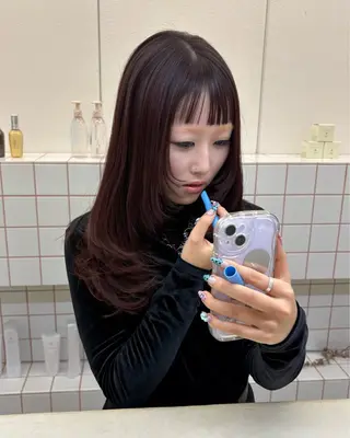 ロング カラー NIKO/名古屋/ 伏見/花屋併設のヘアスタイル