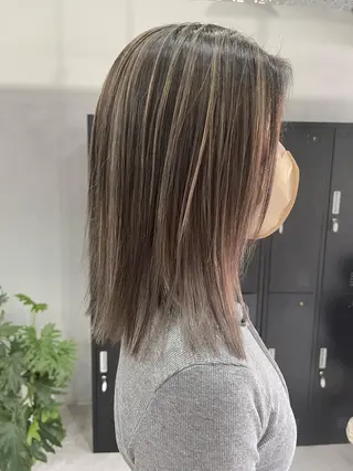 ミディアム カラー Reb_keiji 👑小倉圭司のヘアスタイル