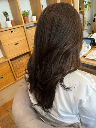 セミロング カラー 暖色カラー/似合わせ カット/名古屋/辻のヘアスタイル