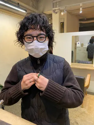 ショート カラー パーマ ヘアアレンジ メンズ キッズ ネイル マツエク・マツパ アイブロウ 🧼柴田 健太郎🧼のヘアスタイル