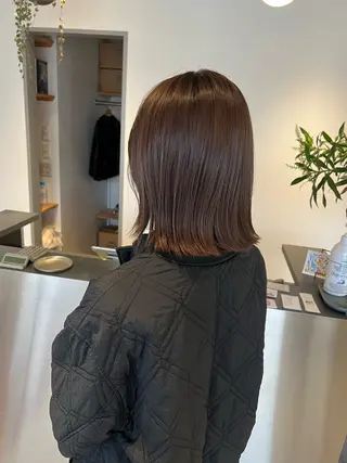 ミディアム カラー piilo. かわい  なつみのヘアスタイル