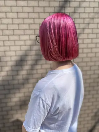 ミディアム カラー 岡本 拓朗のヘアスタイル