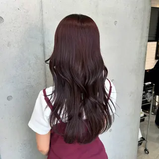 ロング カラー ヘアアレンジ 🍎艶モテカラー🍎 カリンのヘアスタイル