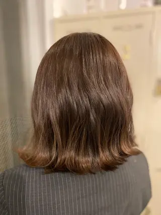 ミディアム カラー 西田辺/ タカスナオヤのヘアスタイル