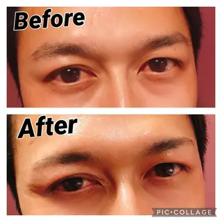 メンズ マツエク・マツパ アイブロウ スタジオAZ所属・jasmine yamashitaのマツエク・マツパデザイン