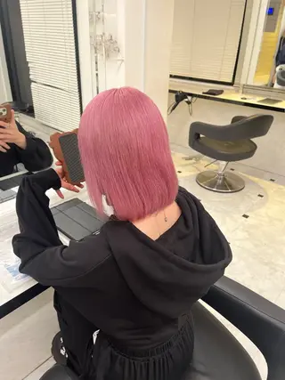 ミディアム トレンドカラー/ ボブ🍒Yui🍒のヘアスタイル