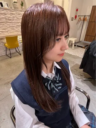 カラー 🩷ྀི暖色カラー 🫧ྀིススマゴチヨのヘアスタイル