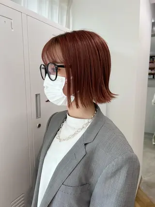 ショート カラー funa/京都河原町 /艶髪/暖色のヘアスタイル