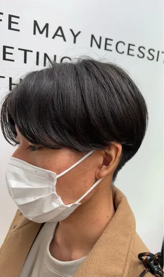 ショート パーマ メンズ カルマパーマ韓国ヘア shiryuのヘアスタイル