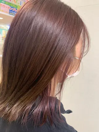 ミディアム カラー 高橋友里亜 /フリーランスのヘアスタイル