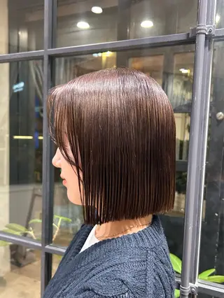 ミディアム Lumier de mashu所属・nana/ボブ/ レイヤーカットのヘアスタイル